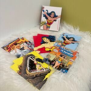 VTG Wonder Woman DC Comic Art Note Card Boxed Set Blank Stationery 1998 NEW